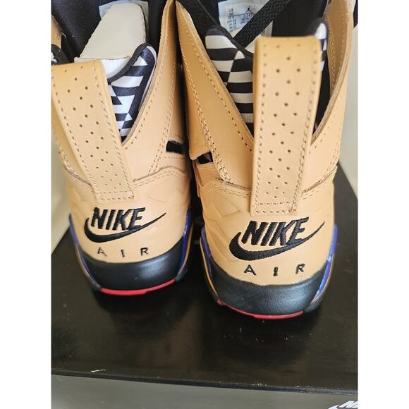Nike Air Jordan 7 Retro Se Vachetta Tan Brown-Black-Taxi Sz 10 [DZ4729-200] - Picture 4 of 10